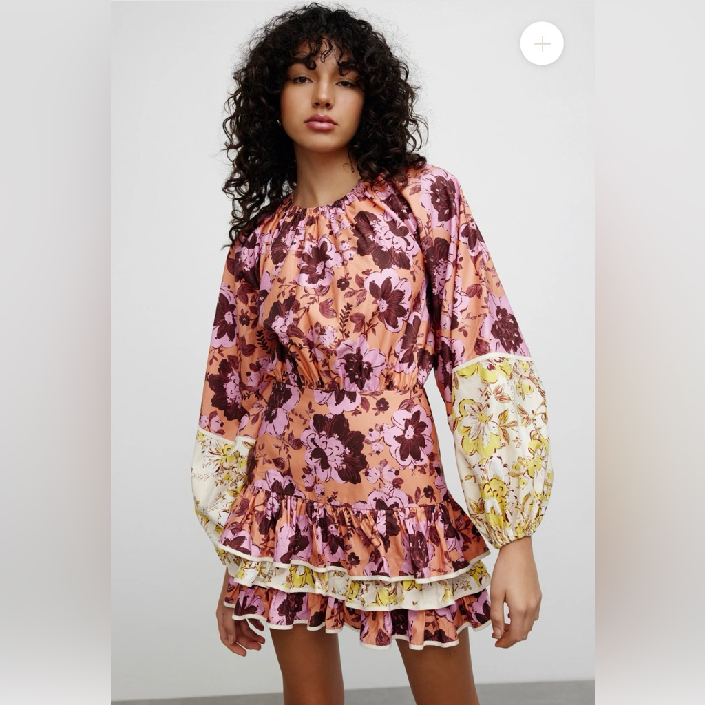Significant Other Ana Mini Floral Dress, Size Us 2